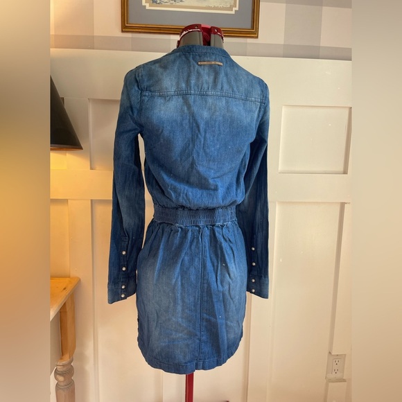 Guess Long Sleeve Denim Dress Size XS - Picture 3 of 9